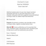 Free People NWT Cinched In Cami in Just Peachy XL Photo 2