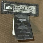 REI Jacket Womens Medium Brown Hooded Zip Serpa Lined Rain Element Outdoor Hiker Photo 1
