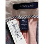 Lands' End Mid-Rise Straight Leg Paisley Chino Crop Ankle Pants Womens Size 12 P Photo 6