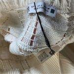 ZARA  Boho-Chic Ivory Crochet Midi Dress – V-Neck & Spaghetti Straps Size Large Photo 10