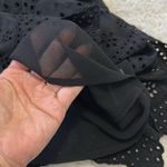 Ulla Johnson  Delphine Eyelet Silk Dress in Raven Black Photo 8