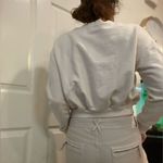 David Lerner Studio by  Cropped‎ Crewneck Sweater Small Cream Photo 2