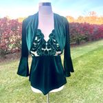 Boston Proper  Elegant Green Velvet Camisole Photo 14