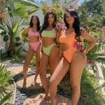 Naked Wardrobe NWOT  lime green bikini set Photo 2