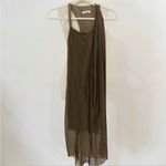 Helmut Lang leather and silk dress Y2K Photo 1