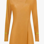 Starfleet Trekkie Uniform Gold Starship Captain Officer Halloween Dress 2x Photo 0