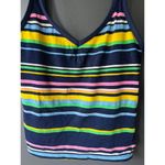 Liz Claiborne Vibrant Striped Swim Top - Perfect for Summer Fun Photo 4