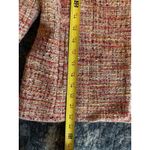 Chico's Peach Luxe Tweed Jacket Size 4-6 Embellished Jeweled Collar Old Money EUC Photo 8