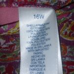 J.H. Collectibles 16W Maxi Skirt Lined Pink Orange Paisley Plus New! Photo 7