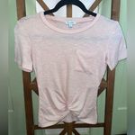 Love, Fire Light Pink Knot Front Tee Photo 0