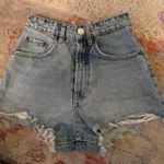 ZARA  Light Wash Jean Shorts Photo 0