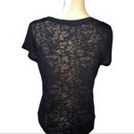 Rocker girl black distressed bad to the bones T Photo 3