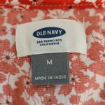 Old Navy  Red Floral Mini Dress Size Medium Red Poppy Floral Peasant Mini Dress Photo 5