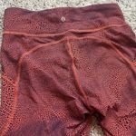 Lululemon Invigorate High Rise Crop 8 23” Crackle Glaze Vintage Orange Larkspur Photo 8