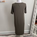 Eileen Fisher Olive Tee Shirt Midi Dress Photo 3