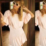 Free People  Sam Mini Dress Smocked Butterfly Sleeve‎ Pockets Rose Pink medium Photo 1
