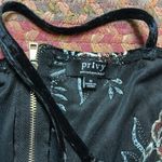 Privy  BLACK VELVET ROSE SEQUIN CAMI DRESS Photo 3