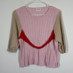 Atelier Delphine Ribbed Sweater Size Small Pink Photo 0