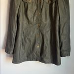 Anthropologie Maeve Kellie Faux Leather Jacket In Green 6 Photo 5