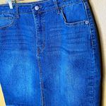 Faded Glory  Frayed Hem Denim Skirt 12 Photo 2