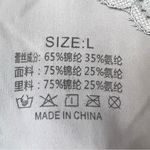 Gray Stretch Lace Full Coverage Sporty Bralette Size Large Photo 4