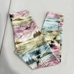 Wildfox High Waisted 7/8 Legging Size Medium Hotel Hollywood Palm Tropical Print Photo 0