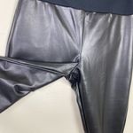 Assets by Spanx Black All Over Faux Leather Shaping Leggings Size 1X Photo 3