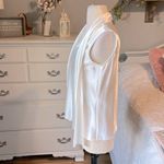 Nine West White Silky Tie Sash Blouse Sleeveless Photo 5