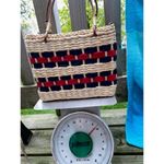 sanoma jeans co vintage basket purse handbag Blue Photo 9