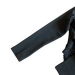 Bardot Anya Bodysuit Black Long Sleeve Knot Waist Deep Plunge Size 8 Medium Photo 5