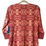 Coolibar Dress XS Womens Red White Paisley Oceanside Tunic UPF 50+ Sun Protect Photo 6