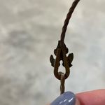 Vintage handmade leaf bracelet gold tones rose gold adjustable fall hammered Pink Photo 4