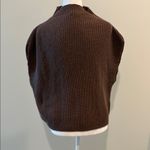 THML NWT  Chocolate Brown Sleeveless Sweater Sz M Photo 2