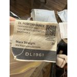 DL1961 Performance Mara Straight Mid Rise Instasculpt Size 24 In White Frayed Photo 6