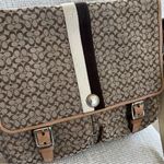 Coach Vintage Voyager Logo Canvas and Leather Messenger Bag in Brown Photo 1