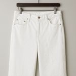 J.Crew  Petite Five‎ Pocket Wide Leg Jean in White Wash Size 32P Fisherman Photo 9