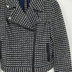 Tory Burch Women’s Raffia Tweed Motorcycle Jacket Photo 2