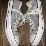 Converse  All-Star‎ Sneakers Shoes Women's Size 7 Silver Metallic Photo 6