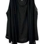 Women’s Black Dress Tank and Floral Beaded Scarf 22W Photo 0