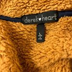 Derek Heart Brown Sherpa Quarter Zip Pullover with navy detailing Photo 5