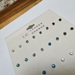 LC Lauren Conrad NWT  Rhinestone Silver Tone Pierced Stud Earrings Multi Pack Photo 1