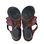 Dansko Leather Wedge Sandals Strappy Comfort Heel Size 40 Photo 3