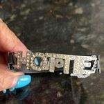"HOTTIE" Novelty Bracelet Faux leather band, adjustable Silver Photo 0