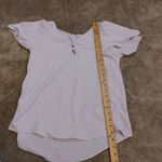 Maurice's  Size Extra Small Xs Light Pastel Purple Flutter Sleeve Blouse Top Poly Photo 4