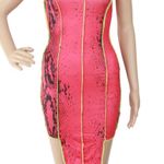 Hot Pink Snake Skin Dress Photo 0