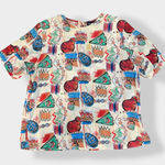 Notations Vintage 90s Southwestern Print 100% Silk Top Size 18 Photo 0