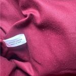 Large Italian croc print leather shoulder bag by J Peterman Red Photo 4