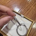 Cynthia Rowley  Silver and Gold Hoop Earrings Photo 1