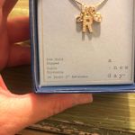 A New Day  NWT 14K Gold Dipped Charm Initial "R" Pendant Necklace Photo 1