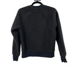 Everlane Sweatshirt Womens Small The ReNew Fleece Raglan Pullover Dark Gray Photo 2